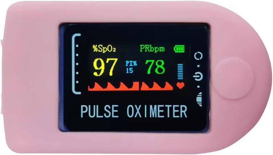 1Pc Pink Pulse Oximeter Fingertip Case,Oximeter Case Compact Portable Soft Comfortable Stable Reliable Effective Protective Cover For Home Outdoor Health Monitors