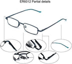 Ultra Slim Compact Lightweight Tube Reading Glasses with Portable Clip Aluminum Case
