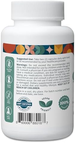 Pattern Wellness Quercetin Supplement with Bromelain - Immune Function & Cellular Health Support - Antioxidant & Whole Body Wellness - 60 Vegan Capsules