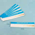 AUEAR, 20 Pack Teeth Shade Guide Whitening Chart Tooth Color Cards White