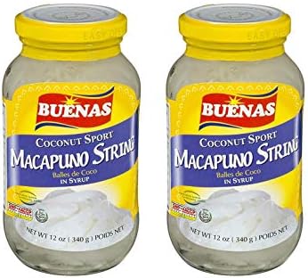 Buenas Beans and Gels in Syrup (Macapuno String, 2 Pack)