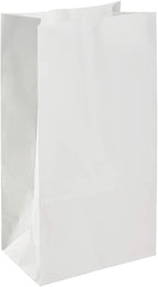 Karat 12lb Paper Lunch Bags - White, 1,000 Count - Versatile Paper Lunch Bags for Food, Take Out or Retail Shopping - Sturdy, Self-Standing, Reusable