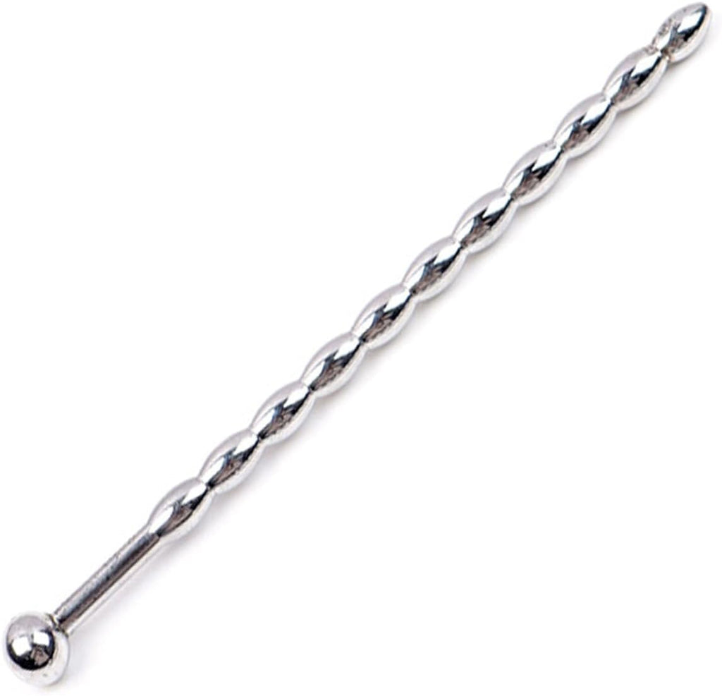 Stainless Steel Urethral Sounds Dilators Multi Beads Penis Plug Adult Sex Toys,Urethral Sounds Urinary Plug Beads Stimulate Urethral Dilator Masturbation Rod Penis Plug for Male(6MM)