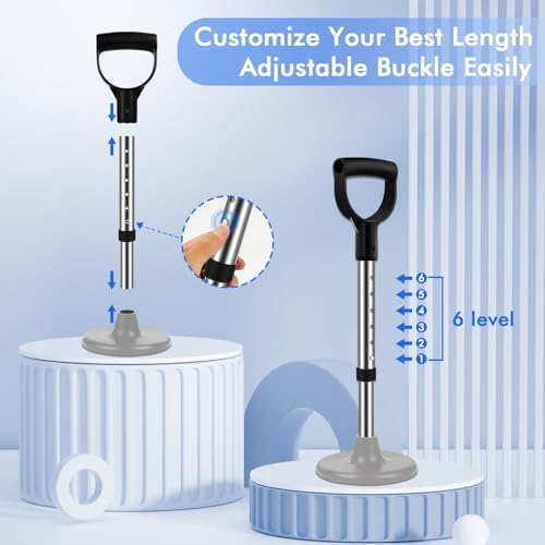 Stand Assist Mobility Aids Tool, Adjustable Standing Assist Aid for Elderly, Device to Help Get up from Floors Lift Assists for Seniors, Portability Standing Aid Device Stable Supports Equipment
