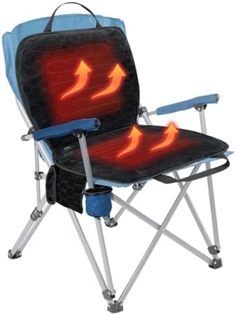 Portable Heated Seat Cushion (No Power Bank) - Premium Heated Camping Chair Pad, Foldable Heated Stadium Seat for Bleachers, USB Powered for Sports & Concerts - Grey