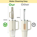 5-in-1 Long Handle Electric Bottle Brush Cleaner and Straw Cleaning Brush with Removable Brush Head, Multi-Function Rechargeable,for Stanley Cups, Baby Bottles, Pacifiers, Coffee Cups, Sports Bottles