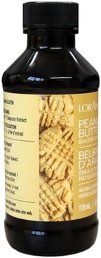 Lorann Oils Peanut Butter Bakery Emulsion: Realistic Peanut Butter Flavor Without Nuts, Perfect for Elevating Peanut Butter notes in Baked Goods, Gluten-Free, Keto-Friendly, 4 Oz