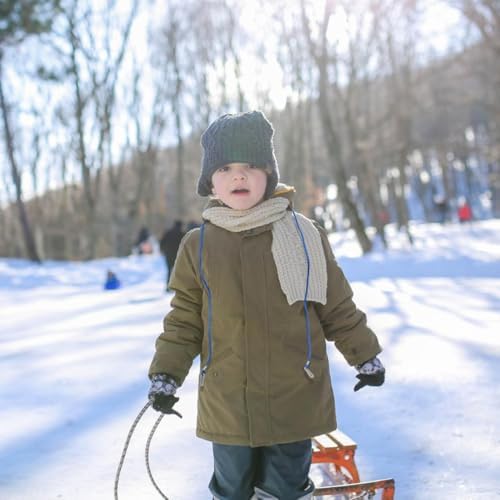 KESYOO Anti-Lost Glove Lanyard Kids Mitten Rope Adjustable Nylon Winter Glove Holder Strap for Outdoor Use Blue