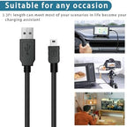 3FT Charger Cable Cord for OneTouch Verio IQ Blood Glucose Monitoring System Meter(Not for OneTouch Verio Flex Models), PS3 Controller, MP3, Dash Cam, Garmin GPS USB A to Mini-b Data Transfer Cable