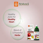 KRISHNA'S HERBAL & AYURVEDA Cardiac Care Juice - Ayurvedic Heart Care Expert Healthy Heart Cardiac Wellness Enriched with Arjuna Chaal, Kutki, Amla, Anardana & Pushkar Mool 500 ml (Pack of 1)