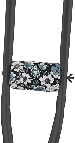 Crutch Pads Padding for Walking Arm Crutches Universal Underarm Padded Handle Crutch Pads and Hand Grip Covers (1 Pair)(N04P)