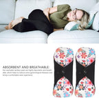 5Pcs Reusable Sanitary Pads, Washable Black Cloth Menstrual Pads Menstrual Towel Sanitary Napkins, Reusable Menstrual Pads Breathable Highly Absorbent Cotton (S)