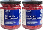 Pickled Red Onions, 260g, Sweet & Tangy Vinegar, Mild Chilli, Vegan, Polish Origin, Ready to Eat (2 Pack)