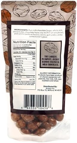 Green Jay Gourmet Milk Chocolate Raisins - Handmade & Fresh Chocolate Covered Raisins - Great Gift for Chocolate Lovers - 8 Ounce Resealable Bag