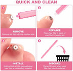 Phonak Hearing Aid Accessories, Resound Wax Traps Hear Clear Cleaning kit Accessory (32 Filters) Hear Clear Hearing Aids Filters Wax Guards,Pink