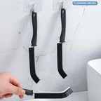 4-Piece Black Multi-Function Crevice Cleaning Brush Household Hard Bristle Narrow Brush Head Crevice Cleaning Tool