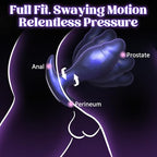 360° Rotation Vibrating Butt Plug Prostate Massager, Anal Plug Sex Toys for Women Men, Hands-Free Wearable Vibrator with App for Couples, Silicone Anal Dildo BDSM Male Adult Toy, Female Kinky Sex Toy
