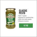Filippo Berio Pesto, Classic Basil, 6.7 Ounce Glass Jar, Pack of 6