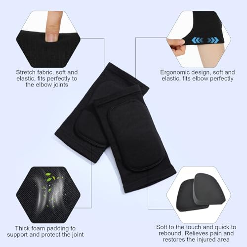 Kids Elbow Pads, Breathable Compression Sleeve Soft Elbow Brace Boys, Girls, Junior Youth, Elbow Protector for Volleyball Basketball Skating Dancing Crawl Skiing Cycling