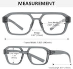 Eyekepper 6 Pack Pilot Blue Light Blocking Reading Glasses Metalless Screwless Spring Hinges Computer Readers Men Women +0.75