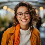3 Pack Progressive Reading Glasses for Women Men Round Frame Multifocal Readers Fashion Metal Gasket Multi-Focus Glasses(Multicolor, +1.25)