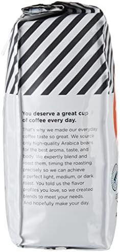 Amazon Fresh Colombia Whole Bean Coffee, Medium Roast, 12 Ounce (Pack of 3)
