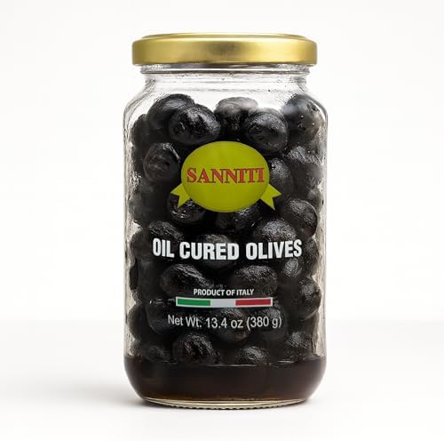 Sanniti Dry Cured Olives, 13.4oz (Pack of 2)