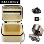 Case for Skull Shaver Electric Pitbull Pro Razor, Hard Travel Rotary Men Head Shavers Beard Trimmer Storage Carrying Box with Zipper Mesh Pocket for Men's Gold Pro Mustache Grooming Kit, Beige-Only