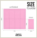 Pink Dinner Napkins Disposable 8" x 4" Folded - 40 Pcs 2 Ply Pink Napkins Disposable Paper Guest Towels for Bathrooms, Dinners, Everyday Parties & Party Supplies