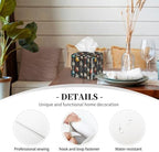 Retro Music Guitar Print Tissue Box Cover Leather Tissue Box Case Holder Decorative Facial Paper Organizer for Car Bathroom Tabletop