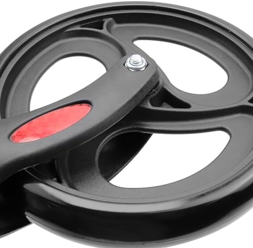 Wealrti 2 Pcs 6 Inch Black Front Wheels Replacement with Front Fork Drive Solid Wheelchair Front Castor Wheelchair Rollers(6 Inch)