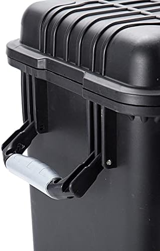GRFIT Portable Toolbox with Wheels, Plastic, Waterproof, 50*30.5*45.7cm (19.7*12.0*18.0 inch), 3 Compartments, Suitable for Car Repair & Home Decoration Tools