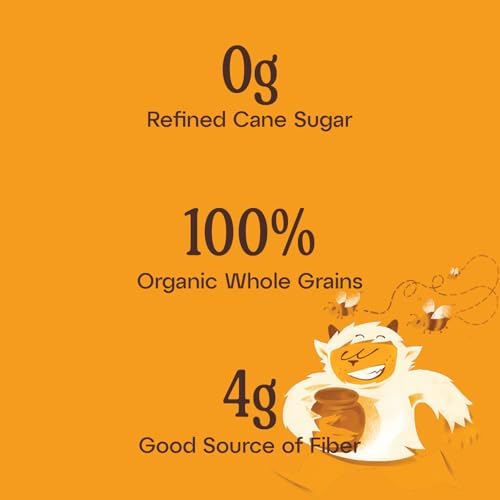 Good Grains Organic Honey Puffs Cereal - No Refined Sugar (0G), Sweetened with Organic Honey, Good Source of Fiber (4g), Whole & Ancient Grain Puffed Breakfast Cereal - 1 Count