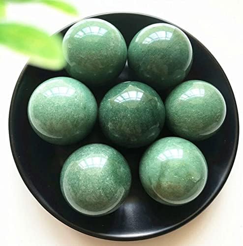 60mm (2.4 in) Natural Healing Crystal Ball Sphere Chakra Reiki Crystals for Home Decorations Meditation Ornaments Witchcraft Divination,GreenAventurine