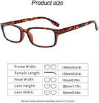 Kerecsen 6-Pack Reading Glasses Blue Light Blocking,Spring Hinge Readers for Men Women,Computer Eyeglasses