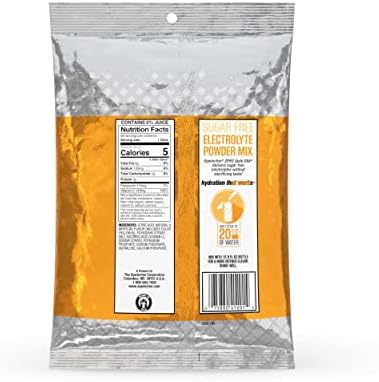 Sqwincher Zero Qwik Stik, Orange, Sugar Free, Low Calorie, Sodium Electrolyte Powder Hydration Drink Mix, .11 0z Packet (Pack of 50)