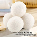 Alvinlite Wool Dryer Balls, Reusable Natural Wool Laundry Fabric Softener Ball Dryer Sheets Alternative Laundry Replacement