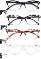 MODFANS Women Reading Glasses 1.75 4 Pair Stylish Ladies Readers with Comfort Spring Hinge Pattern Design Pouch Included