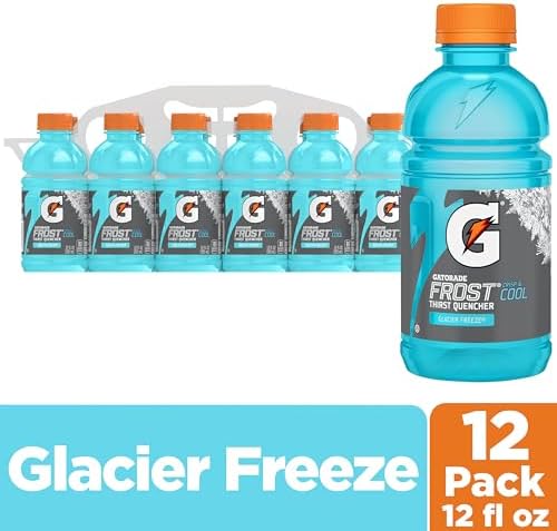 Gatorade Thirst Quencher, Glacier Freeze, 12 Fl Oz (Pack of 12)