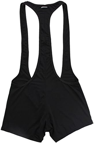 Kaerm Mens Bulge Pouch Boxer Shorts Romper Jumpsuit Athletic Gymnastic Wrestling Singlet Jockstrap Bodysuit