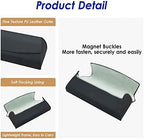 Compression-Resistant Unisex Portable Leather Glasses Case Hard Shell, Protective Case For Glasses Sunglasses