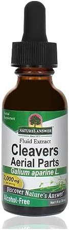 Nature's Answer Alcohol-Free Cleavers Herb, 1-Fluid Ounce