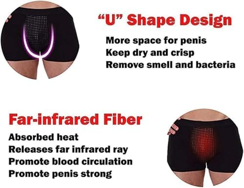 Magnetic Therapy Boxer Briefs, 3Pcs of Men's Underwear for Penis Enlargement and Care