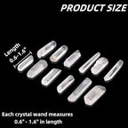 Covzoe 1Lb Clear Quartz Crystals Points, 0.6-1.6 Inch Long Natural Crystal Wands Bulk, Irregular Shape Rough Decorative Crystal Stones for Meditation, Yoga, Cleansing, Energy