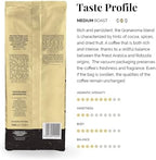 Caffe Vergnano Gran Aroma Whole Bean Coffee 2.2 lb Bag - Medium Roast Espresso Beans Whole, Cocoa Spice Dried Fruit Notes Italian Coffee - For Espresso Maker, Moka Pot, French Press, Coffee Maker