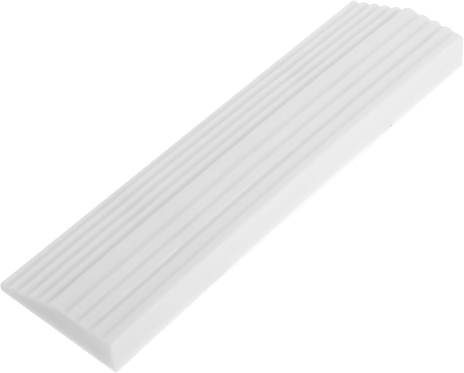 Rubber Threshold Ramp Mat for Home Vacuum Cleaner Sweeping Robot Ramp Cushion White for Doorstep Climbing