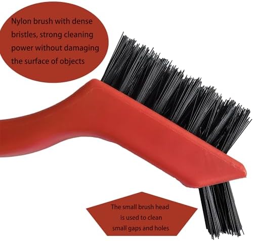 6-Pack Nylon Cleaning Brushes - Non-Scratch Nylon Bristles for Delicate Surfaces & Daily Cleaning | Ergonomic Grip with Mini Head & Hanging Hole