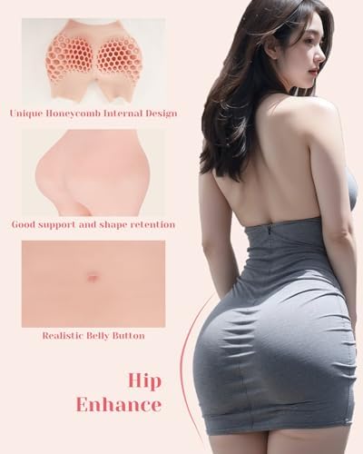 Silicone Pants for Crossdressers Hip Enhancer Open Crotch Buttock Silicone Fake Butt Pants Drag Queens Transgender
