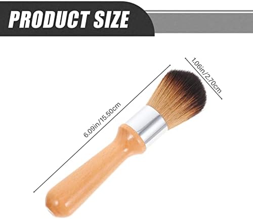 Vaguelly Jade Ware Cleaning Brush with Wooden Handle Soft Bristles Dusting Brush for Musical Instruments and Delicate Artware Ergonomic Grip 6.10X2.12X1.06In Set of 2