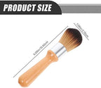 Vaguelly Jade Ware Cleaning Brush with Wooden Handle Soft Bristles Dusting Brush for Musical Instruments and Delicate Artware Ergonomic Grip 6.10X2.12X1.06In Set of 2